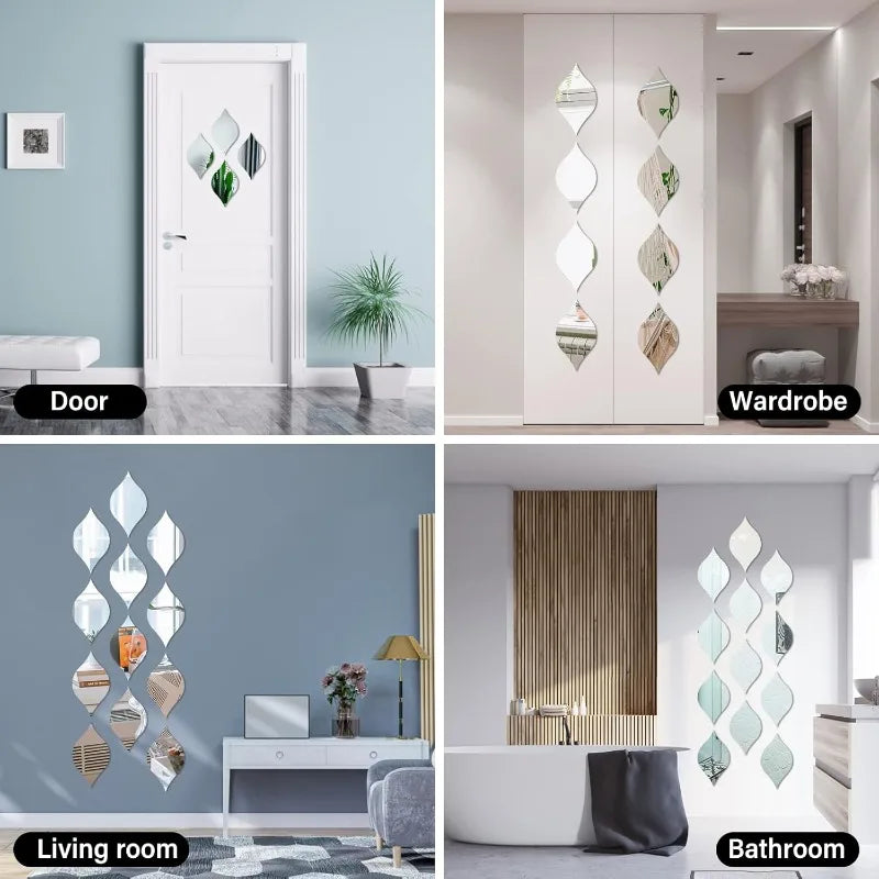 3D Mirror Removable Wall