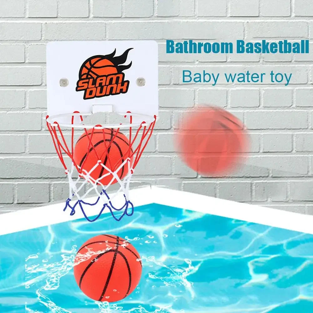 Mini Indoor Basketball Hoop with 2 Balls, Suction Cup Wall Mounted Basketball Backboard, Sports Toy for Kids Boys Girls