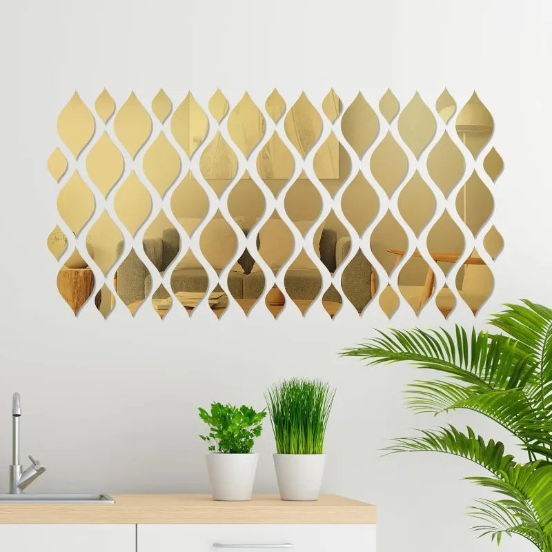 3D Mirror Removable Wall