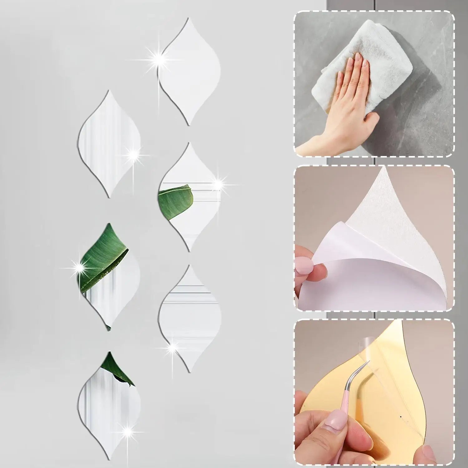 3D Mirror Removable Wall