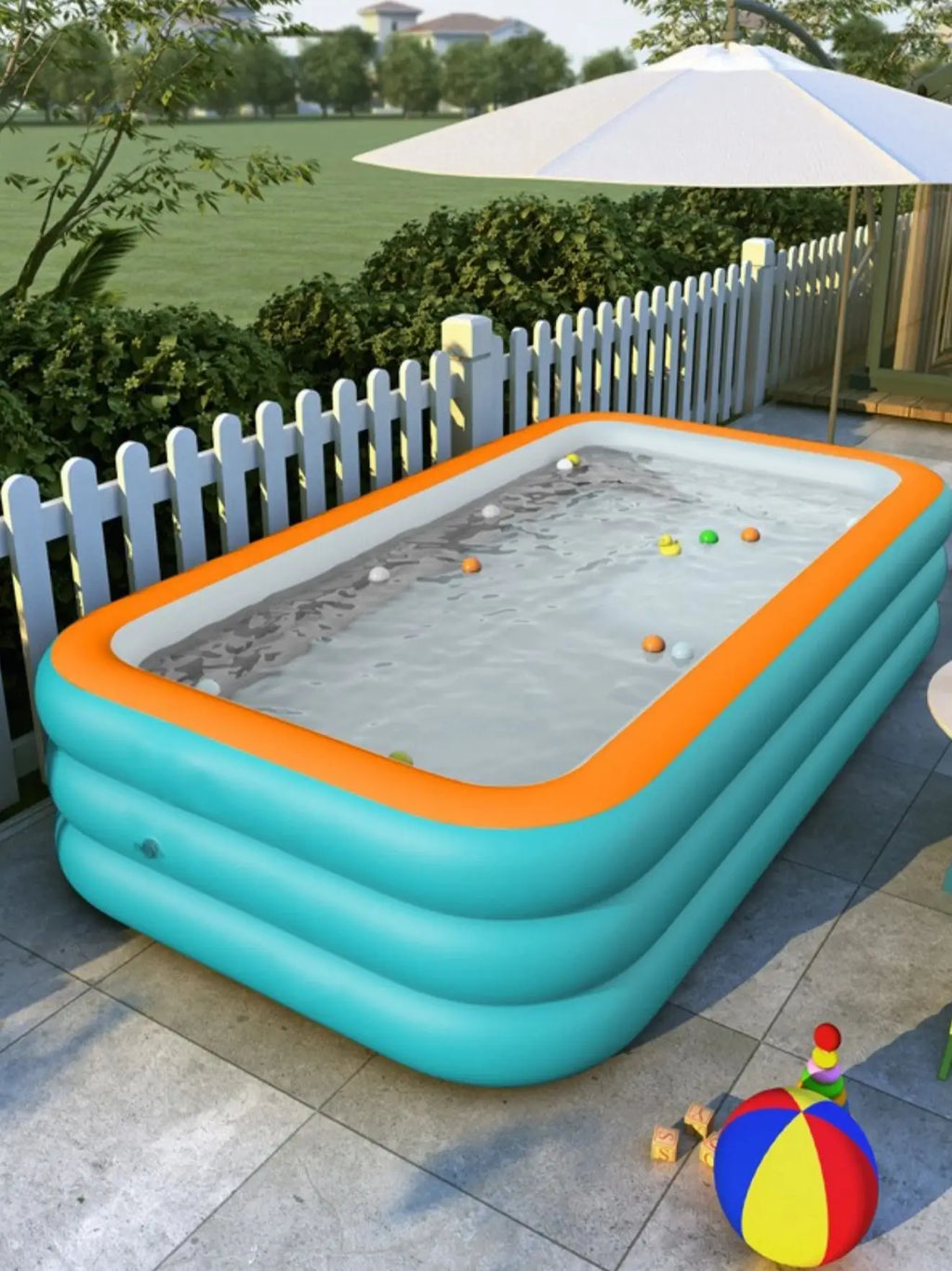 1PC Inflatable Swimming Pool Adult Outdoor Swimming Pool Courtyard Foldable Swimming Pool Suitable for Backyard Garden  Family