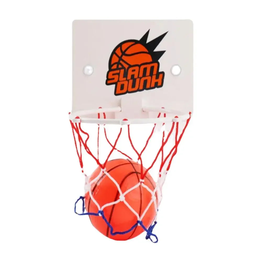 Mini Indoor Basketball Hoop with 2 Balls, Suction Cup Wall Mounted Basketball Backboard, Sports Toy for Kids Boys Girls