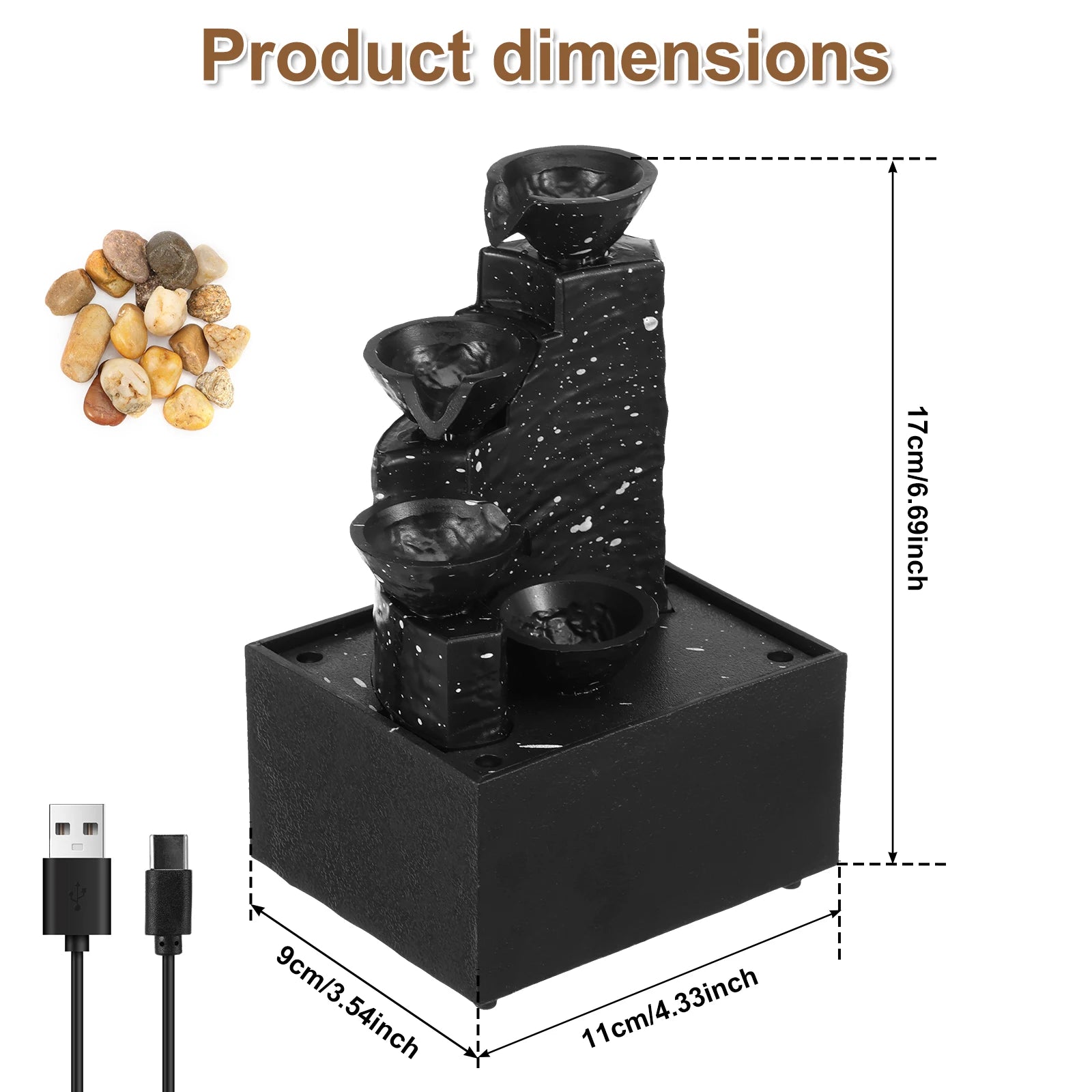 Tabletop Waterfall Decor